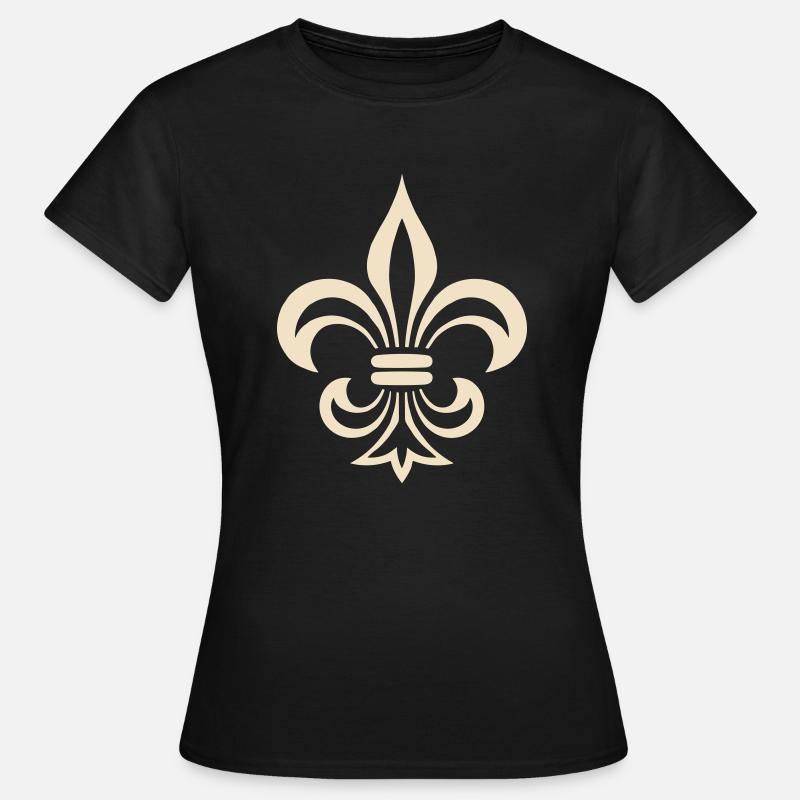 fleur de lys - T-shirt Femme - noir