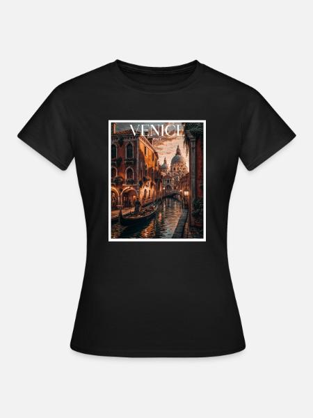 Venedig - Frauen T-Shirt - Schwarz