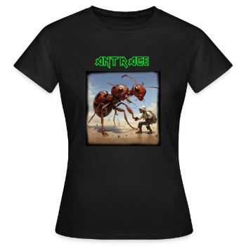 Ant helps Mankind - Frauen T-Shirt - Schwarz - Vorne - AI Model Female 172 dark (172cm)