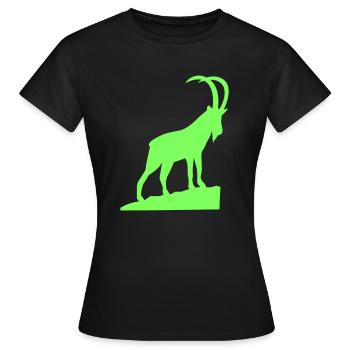 Capricorne - T-shirt Femme - noir - Devant - AI Model Female 172 dark (172cm)
