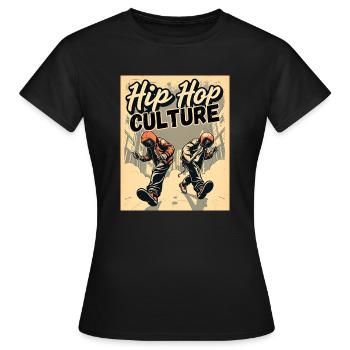 hiphop culture - T-shirt Femme - noir - Devant - AI Model Female 172 dark (172cm)