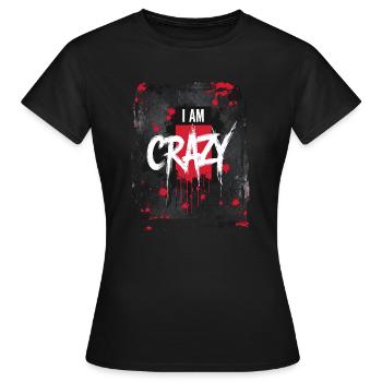Je suis FOU style grunge - T-shirt Femme - noir - Devant - AI Model Female 172 dark (172cm)