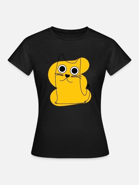 Yellow Cat - Women's T-Shirt - black