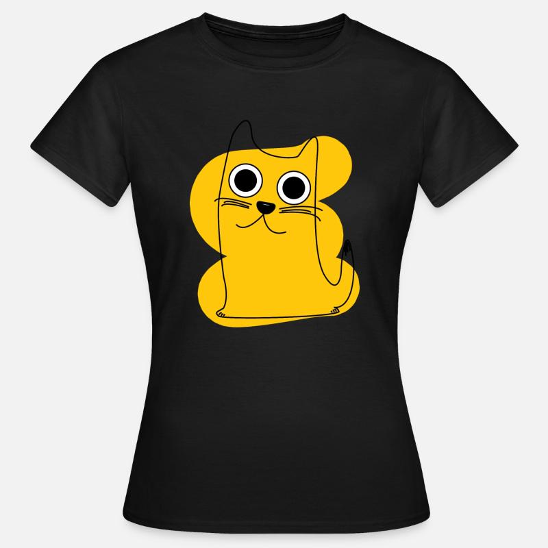 Yellow Cat - Women's T-Shirt - black