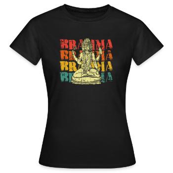 Brahma Hinduismus Indien - Frauen T-Shirt - Schwarz - Vorne - AI Model Female 172 dark (172cm)