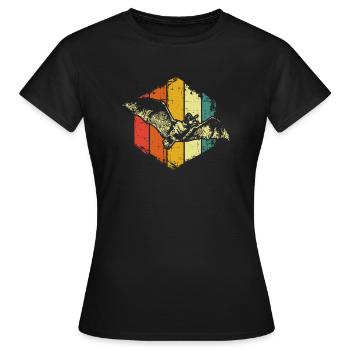 Chauve-souris - T-shirt Femme - noir - Devant - AI Model Female 172 dark (172cm)