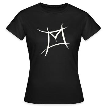 E-Mail, Briefumschlag Symbol. Philatelist - Frauen T-Shirt - Schwarz - Vorne - AI Model Female 172 dark (172cm)