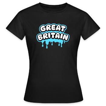 Great Britain - Women's T-Shirt - black - Front - AI Model Female 172 dark (172cm)