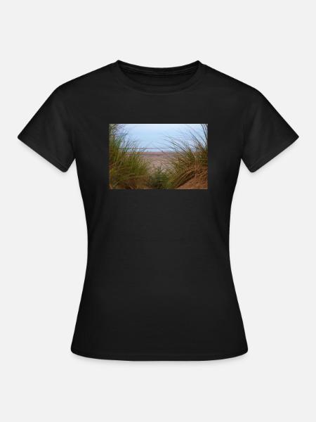 Dünen - Frauen T-Shirt - Schwarz