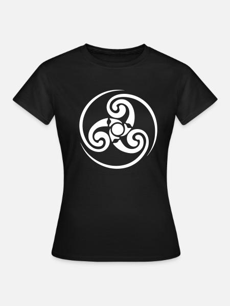 bretagne - breizh triskel 14 - T-shirt Femme - noir