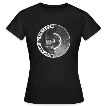 rock around the clock blanc - T-shirt Femme - noir - Devant - AI Model Female 172 dark (172cm)