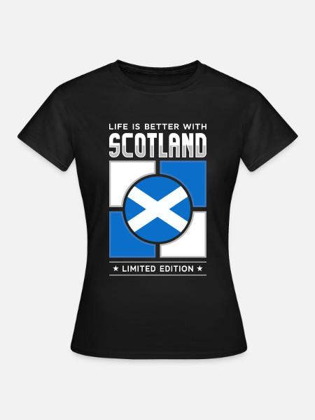 Scotland - Frauen T-Shirt - Schwarz