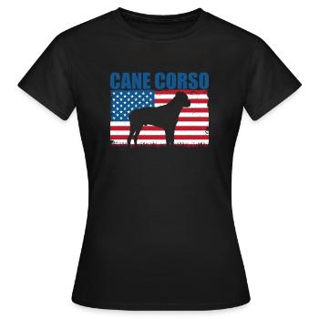 Cane corso - T-shirt Femme - noir - Devant - AI Model Female 172 dark (172cm)