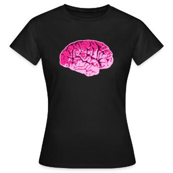 Cerveau humain Connaissance graphique Intelligence - T-shirt Femme - noir - Devant - AI Model Female 172 dark (172cm)