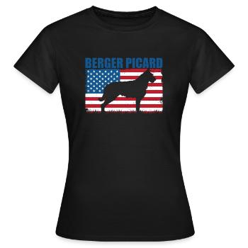 Berger de Picardie - Berger Picard - T-shirt Femme - noir - Devant - AI Model Female 172 dark (172cm)