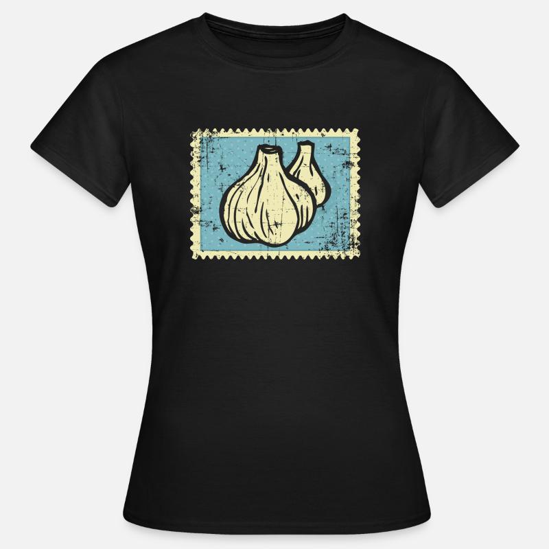 Garlic stamp - Women's T-Shirt - black