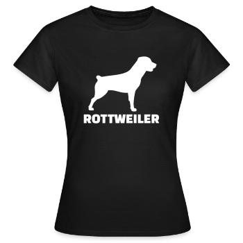 Rottweiler - T-shirt Femme - noir - Devant - AI Model Female 172 dark (172cm)