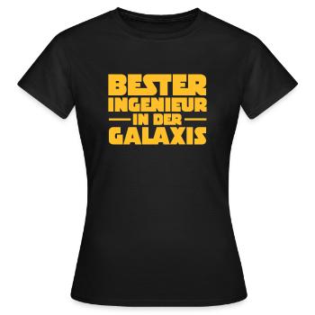 Bester Ingenieur In Der Galaxis - Frauen T-Shirt - Schwarz - Vorne - AI Model Female 172 dark (172cm)