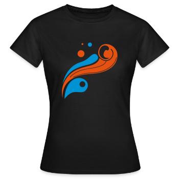grafik - Frauen T-Shirt - Schwarz - Vorne - AI Model Female 172 dark (172cm)