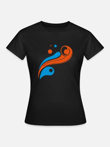 grafik - Frauen T-Shirt - Schwarz