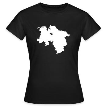 Niedersachsen - Frauen T-Shirt - Schwarz - Vorne - AI Model Female 172 dark (172cm)