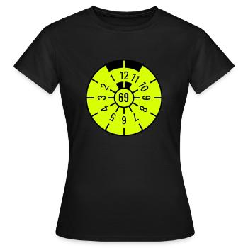 TÜV 1969 - Frauen T-Shirt - Schwarz - Vorne - AI Model Female 172 dark (172cm)