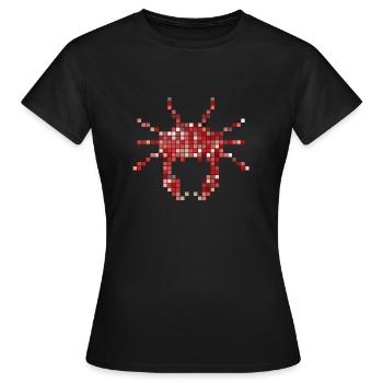 Pixel Crab - T-shirt Femme - noir - Devant - AI Model Female 172 dark (172cm)