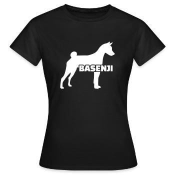 Basenji - Frauen T-Shirt - Schwarz - Vorne - AI Model Female 172 dark (172cm)