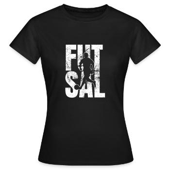 Futsal gift - Women's T-Shirt - black - Front - AI Model Female 172 dark (172cm)