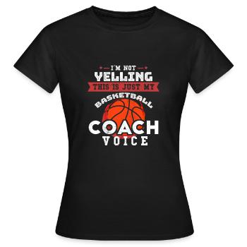 Basketball Trainer Coach Basketballmannschaft Chef - Frauen T-Shirt - Schwarz - Vorne - AI Model Female 172 dark (172cm)