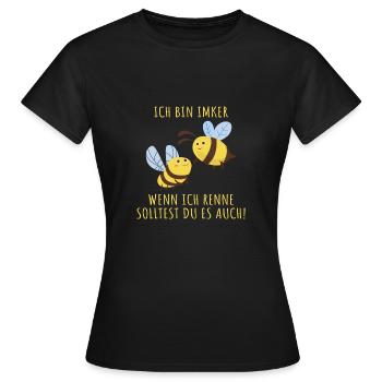 Imker Lustiger Spruch Imkerei Bienenzüchter - Frauen T-Shirt - Schwarz - Vorne - AI Model Female 172 dark (172cm)
