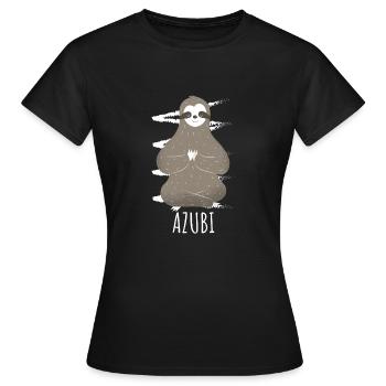 Trainee sloth Funny - Women's T-Shirt - black - Front - AI Model Female 172 dark (172cm)