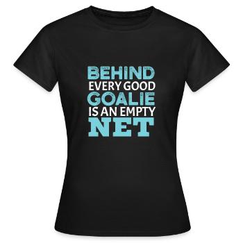 Hockey gardien de but gardien de but de hockey drôle - T-shirt Femme - noir - Devant - AI Model Female 172 dark (172cm)