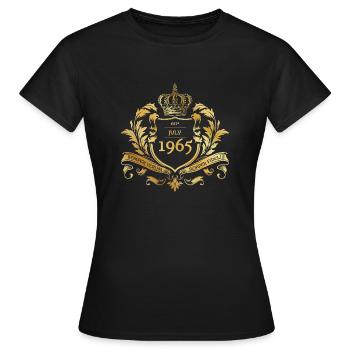 60. Geburtstag Semper Verum - Established 07/1965 - Frauen T-Shirt - Schwarz - Vorne - AI Model Female 172 dark (172cm)