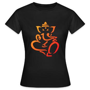 Ganesha - Frauen T-Shirt - Schwarz - Vorne - AI Model Female 172 dark (172cm)