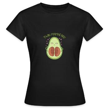 Twin mamacado - Women's T-Shirt - black - Front - AI Model Female 172 dark (172cm)