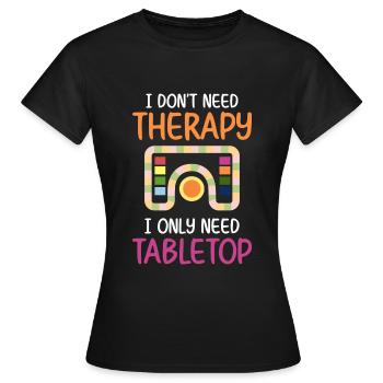 Joueur de plateau de jeu de société Personnage Nerd - T-shirt Femme - noir - Devant - AI Model Female 172 dark (172cm)