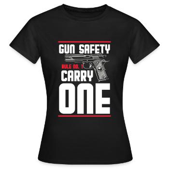 Weapons Ammunition Gun owners Freedom - Women's T-Shirt - black - Front - AI Model Female 172 dark (172cm)