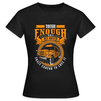 Bus Beruf Reisebus - Frauen T-Shirt - Schwarz - Vorne - AI Model Female 172 dark (172cm)