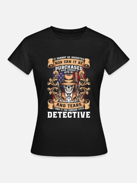 Détective détective détective Trace Sniffer - T-shirt Femme - noir