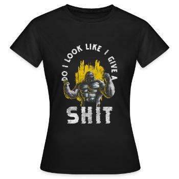 Affe Zoo Primat - Frauen T-Shirt - Schwarz - Vorne - AI Model Female 172 dark (172cm)