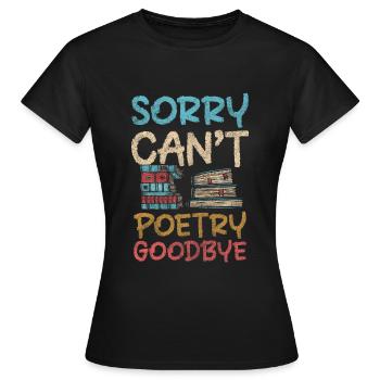 Écrivains Savoir Poètes - T-shirt Femme - noir - Devant - AI Model Female 172 dark (172cm)