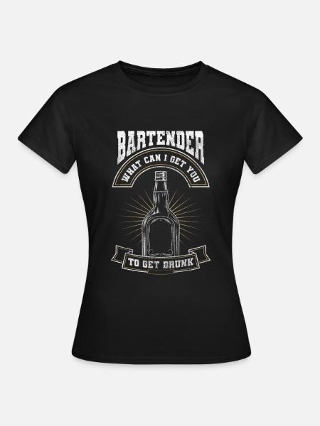 Bar Kellner Mixgetränk Beruf - Frauen T-Shirt - Schwarz