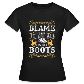 Lasso équestre Rodeo Freedom - T-shirt Femme - noir - Devant - AI Model Female 172 dark (172cm)