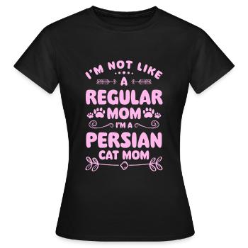 Perser Katze Katzenfreund - Frauen T-Shirt - Schwarz - Vorne - AI Model Female 172 dark (172cm)