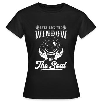 Rêver, souhaiter le bonheur - T-shirt Femme - noir - Devant - AI Model Female 172 dark (172cm)