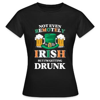Irlande Pub Voyage Irlande - T-shirt Femme - noir - Devant - AI Model Female 172 dark (172cm)
