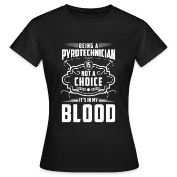 Pyrotechnics Pyrotechnics Football Fireworks - Women's T-Shirt - black - Front - AI Model Female 172 dark (172cm)