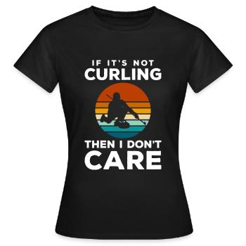 Sports Patinoire Essuyage de la neige - T-shirt Femme - noir - Devant - AI Model Female 172 dark (172cm)