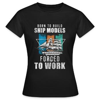 Modellschiff Fernsteuerung Vater Seemann - Frauen T-Shirt - Schwarz - Vorne - AI Model Female 172 dark (172cm)